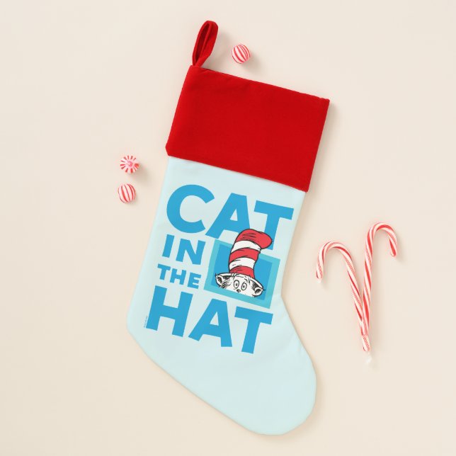 Dr. Seuss | Cat in the Hat Logo Christmas Stocking (Front)