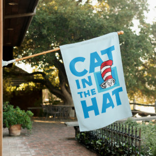 Dr. Seuss Cat in the Hat Logo House Flag