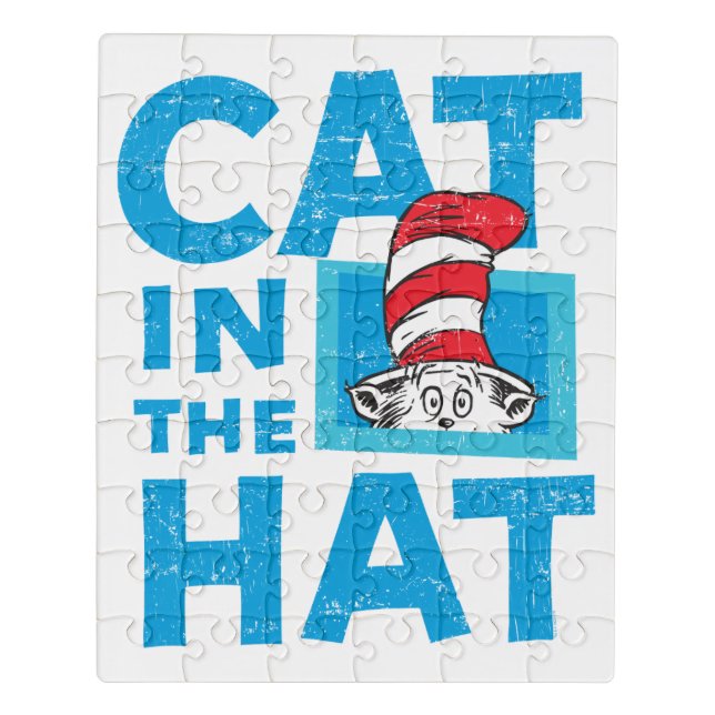 Dr. Seuss | Cat in the Hat Logo Jigsaw Puzzle (Puzzle Vertical)