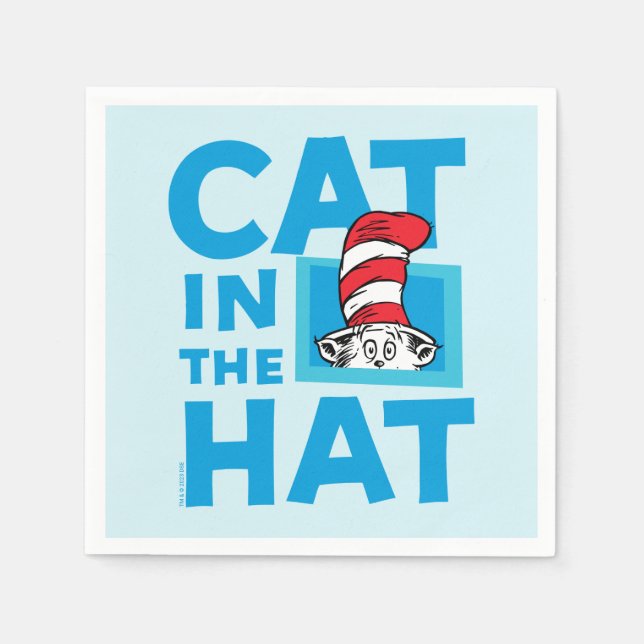 Dr. Seuss | Cat in the Hat Logo Napkins (Front)