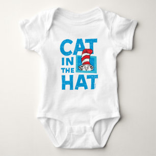 Dr. Seuss   Cat in the Hat Logo - Vintage Baby Bodysuit