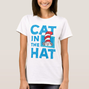 Dr. Seuss Cat in the Hat Logo - Vintage T-Shirt