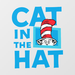 Dr. Seuss   Cat in the Hat Logo Wall Decal