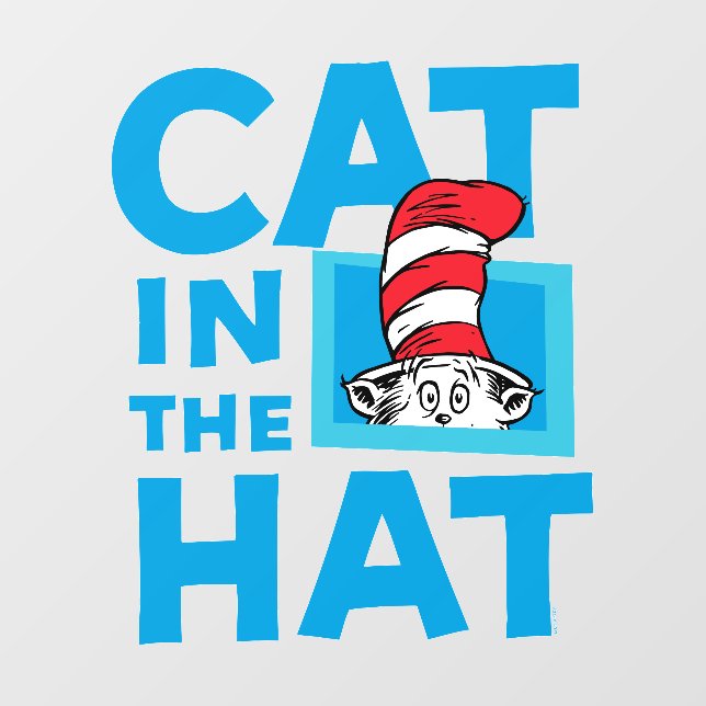 Dr. Seuss | Cat in the Hat Logo Wall Decal (Front)