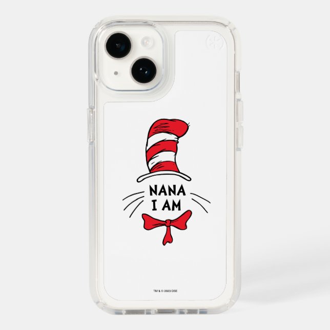Dr. Seuss | Cat in the Hat - Nana I am Speck iPhone Case (Front)
