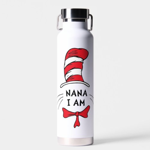 Dr Seuss  Cat in the Hat _ Nana I am Water Bottle