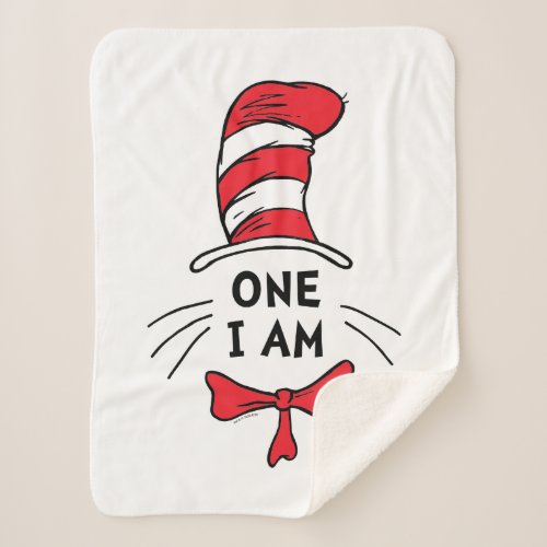 Dr Seuss  Cat in the Hat _ One I am Sherpa Blanket