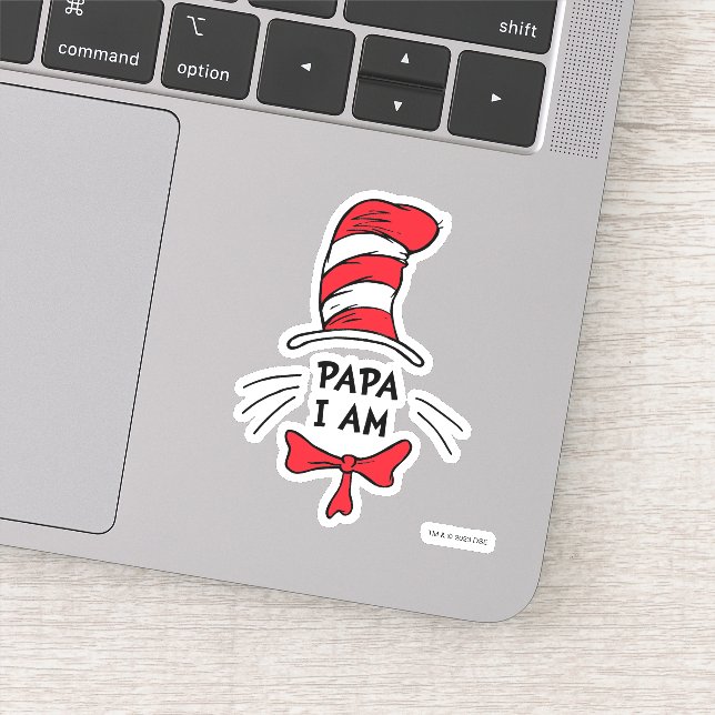 Dr. Seuss | Cat in the Hat - Papa I am Sticker (Detail)