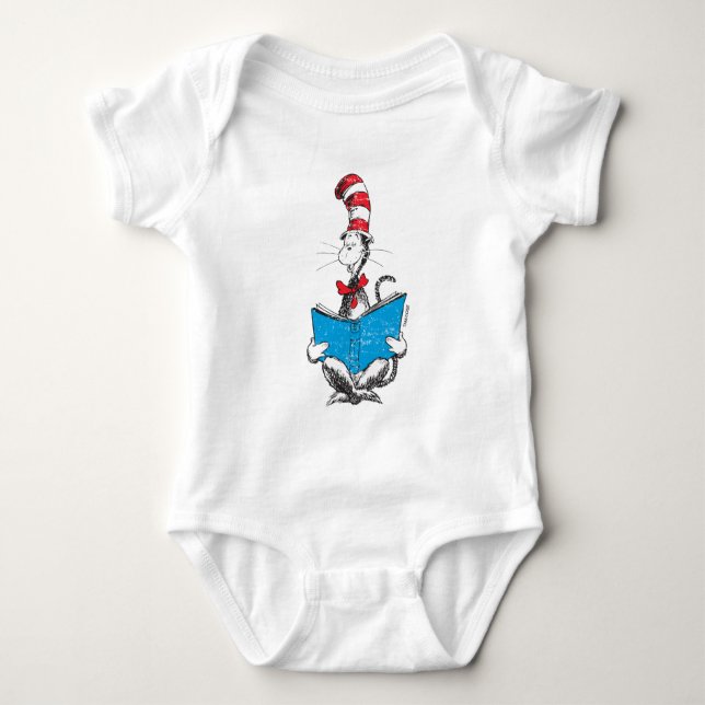 Dr. Seuss | Cat in the Hat - Reading Baby Bodysuit (Front)