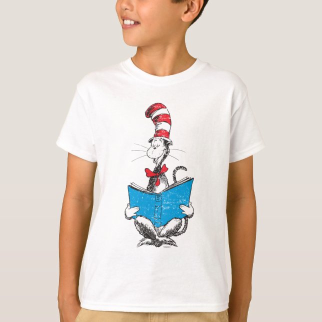 Dr. Seuss | Cat in the Hat - Reading T-Shirt (Front)