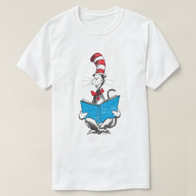 Dr. Seuss | Cat in the Hat - Reading T-Shirt (Design Front)