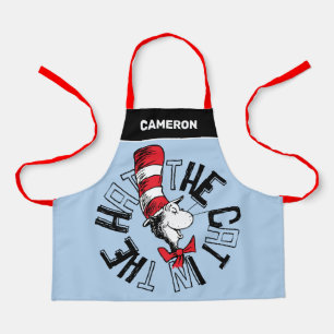 Dr. Seuss Cat in the Hat Round Art Apron