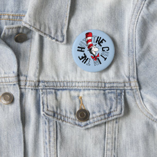 Dr. Seuss   Cat in the Hat Round Art Button