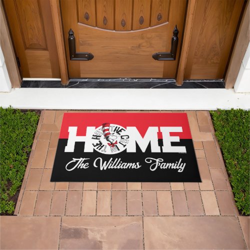 Dr Seuss  Cat in the Hat Round Art Doormat