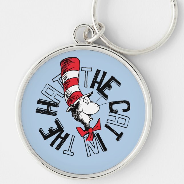 Dr. Seuss | Cat in the Hat Round Art Keychain (Front)