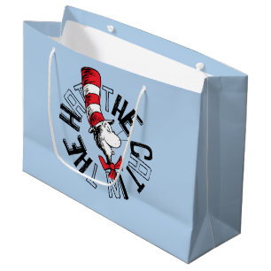 Dr. Seuss Cat in the Hat Round Art Large Gift Bag
