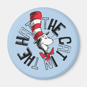 Dr. Seuss   Cat in the Hat Round Art Magnet