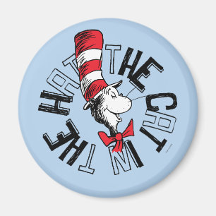 Dr. Seuss Cat in the Hat Round Art Magnet