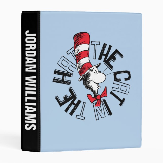 Dr. Seuss | Cat in the Hat Round Art Mini Binder (Front/Spine)