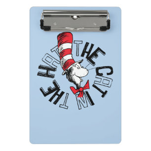 Dr. Seuss Cat in the Hat Round Art Mini Clipboard