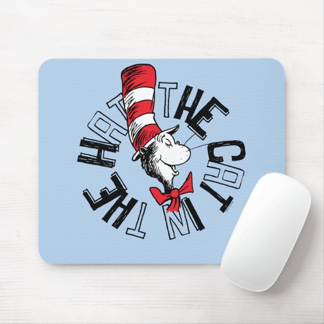 Dr. Seuss | Cat in the Hat Round Art Mouse Pad (With Mouse)