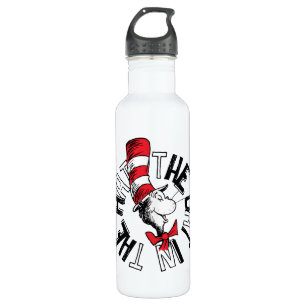 Dr. Seuss   Cat in the Hat Round Art Stainless Steel Water Bottle