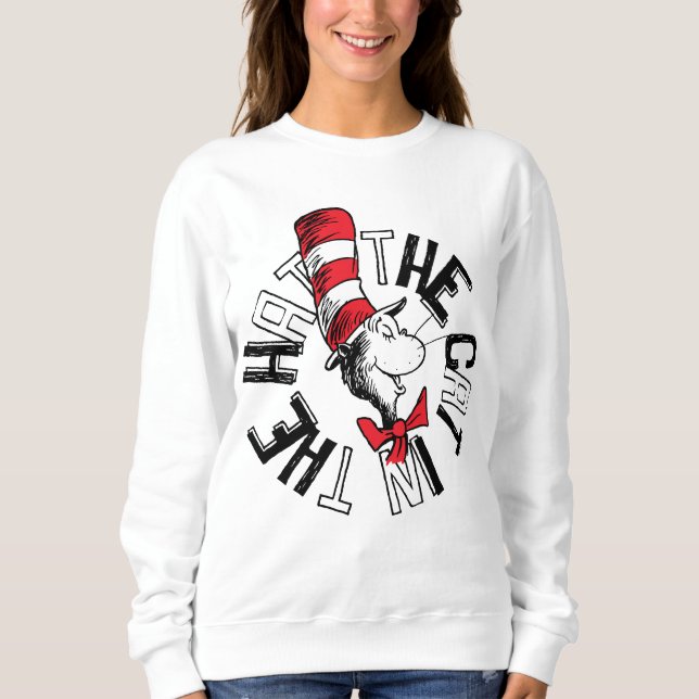 Dr. Seuss | Cat in the Hat Round Art Sweatshirt (Front)