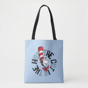 Dr. Seuss Cat in the Hat Round Art Tote Bag