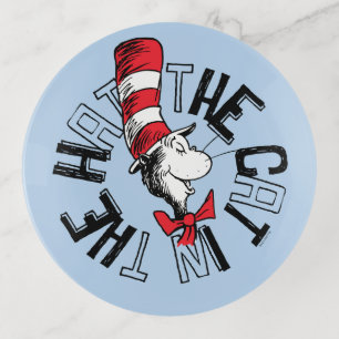 Dr. Seuss Cat in the Hat Round Art Trinket Tray