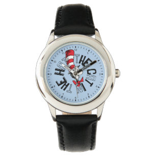 Dr. Seuss Cat in the Hat Round Art Watch