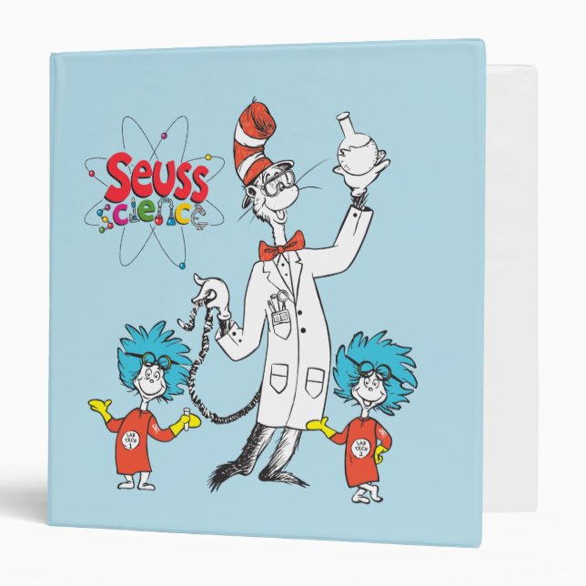 Dr. Seuss | Cat in the Hat Seuss Science 3 Ring Binder (Front/Inside)