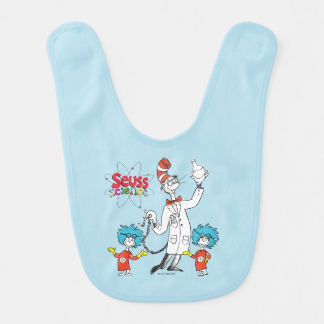 Dr. Seuss | Cat in the Hat Seuss Science Baby Bib (Front)