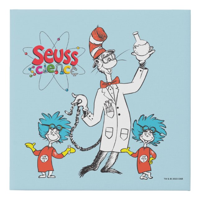 Dr. Seuss | Cat in the Hat Seuss Science Faux Canvas Print (Front)