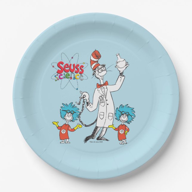 Dr. Seuss | Cat in the Hat Seuss Science Paper Plates (Front)