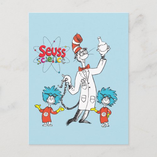 Dr Seuss  Cat in the Hat Seuss Science Postcard