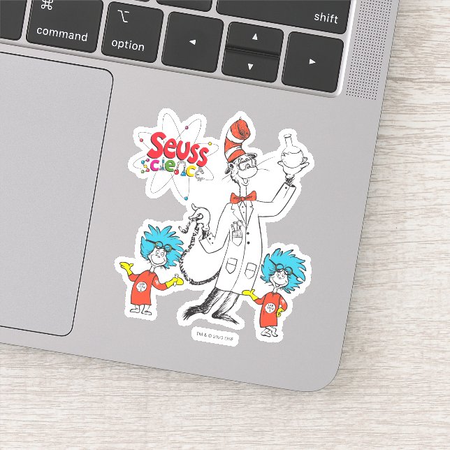 Dr. Seuss | Cat in the Hat Seuss Science Sticker (Detail)