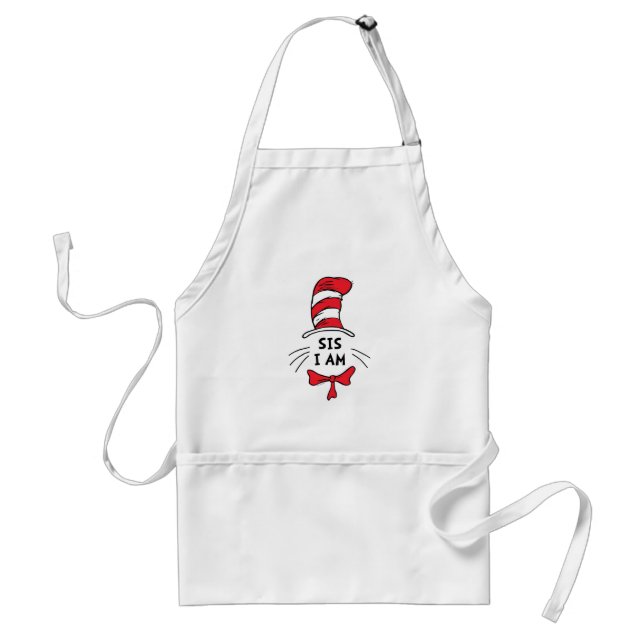 Dr. Seuss | Cat in the Hat - Sis I am Adult Apron (Front)