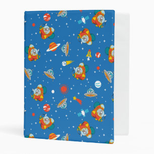 Dr. Seuss   Cat in the Hat Space Pattern Mini Binder