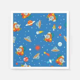 Dr. Seuss Cat in the Hat Space Pattern Napkins