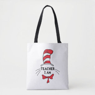 Dr. Seuss Cat in the Hat - Teacher I am Tote Bag
