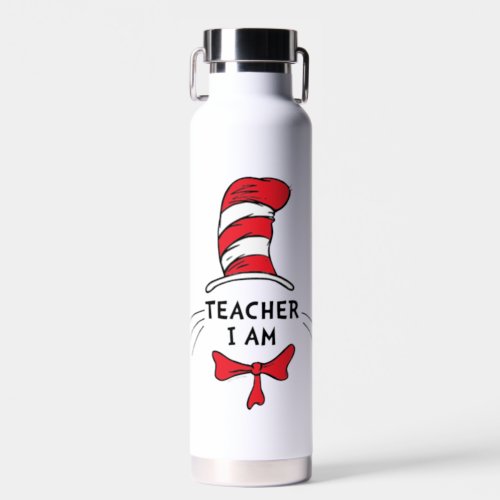 Dr Seuss  Cat in the Hat _ Teacher I am Water Bottle