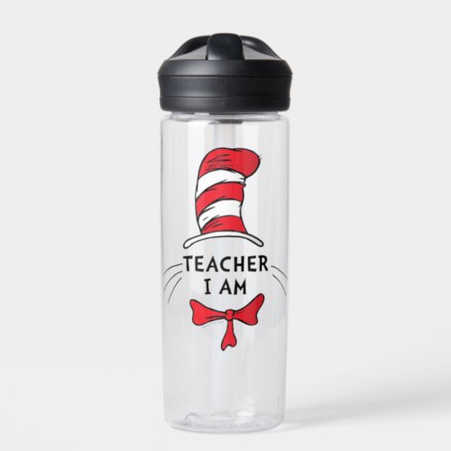 Dr Seuss  Cat in the Hat _ Teacher I am Water Bottle