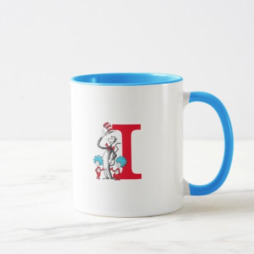 Dr Seuss Cat in the Hat Thing One Monogram I Mug