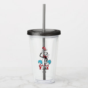 Dr. Seuss Cat in the Hat, Thing One & Thing Two Acrylic Tumbler