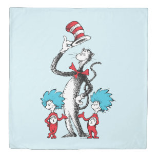 Dr. Seuss Cat in the Hat, Thing One & Thing Two Duvet Cover