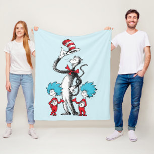 Dr. Seuss   Cat in the Hat, Thing One & Thing Two Fleece Blanket