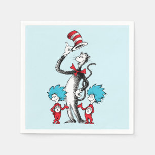 Dr. Seuss Cat in the Hat, Thing One & Thing Two Napkins