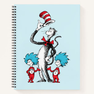 Dr. Seuss Cat in the Hat, Thing One & Thing Two Notebook