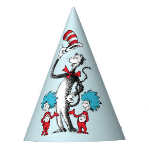 Dr. Seuss Cat in the Hat, Thing One & Thing Two Party Hat
