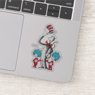 Dr. Seuss   Cat in the Hat, Thing One & Thing Two Sticker
